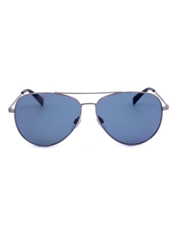 Levi's Unisekszonnebril zilverkleurig/blauw