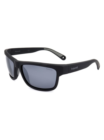 Polaroid Herren-Sonnenbrille in Schwarz/ Hellblau