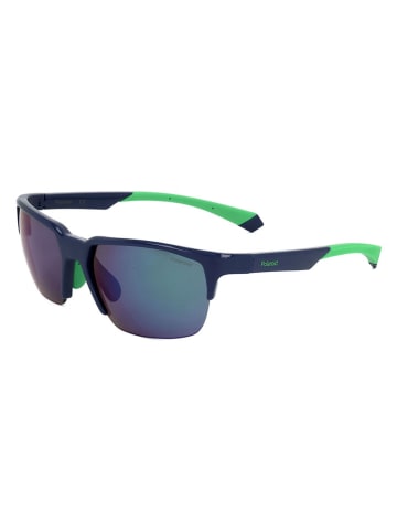 Polaroid Unisex-Sonnenbrille in Schwarz/ Blau