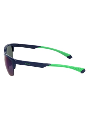 Polaroid Unisex-Sonnenbrille in Schwarz/ Blau