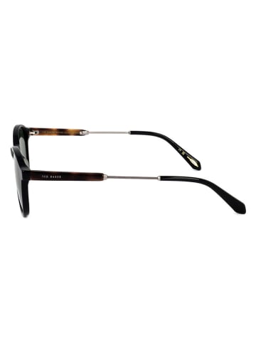 Ted Baker Męskie okulary przeciwsłoneczne w kolorze czarno-zielonym