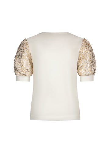 Le Chic Shirt "Noshany" in Weiß/ Gold