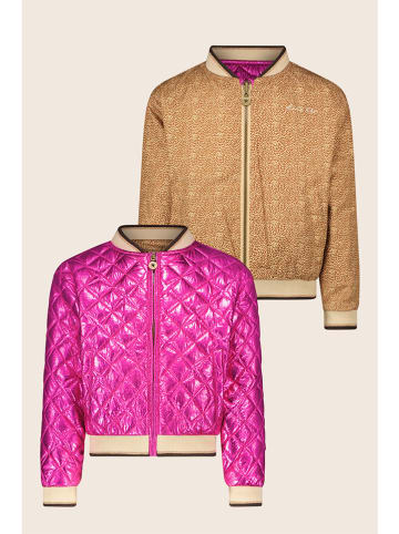 Like Flo Wende-Blouson "Amber" in Pink/ Beige/ Braun