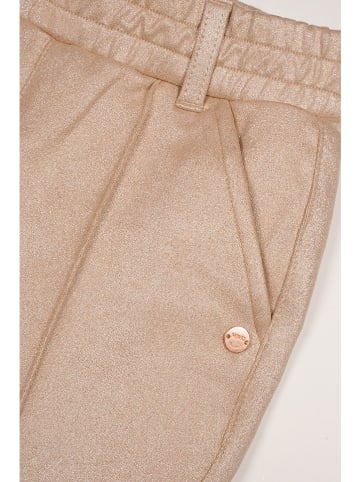 NONO Flare jeggings "Soy" beige/goudkleurig