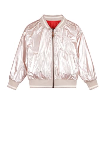 NONO Wende-Blouson "Dotty" in Rot/ Beige/ Silber