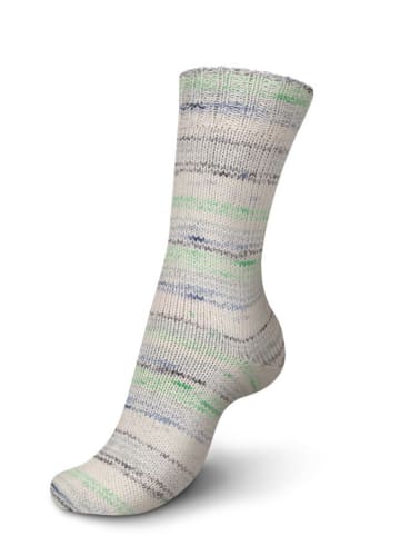 Regia 5er-Set: Baumwoll-Mixgarne ''Cotton Color'' in Beie/ Grau/ Grün - 5x 100 g