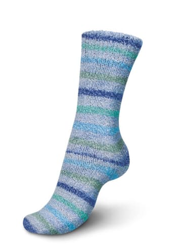 Regia 5er-Set: Mixgarne ''Energy Flow Color'' in Blau/ Hellblau/ Grün - 5x 100 g