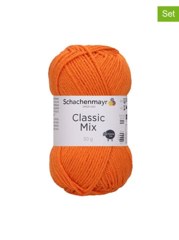 Schachenmayr since 1822 10er-Set: Woll-Mixgarne ''Classic Mix'' in Orange - 10x 50 g