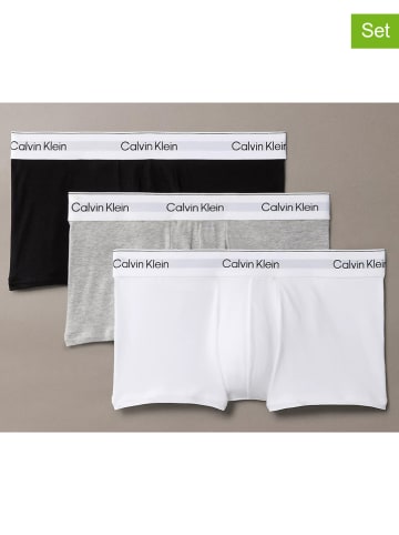 CALVIN KLEIN UNDERWEAR Bokserki (3 pary) w kolorze białym, czarnym i szarym