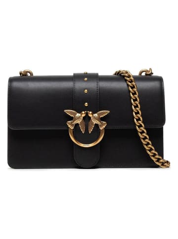 Pinko Leren schoudertas zwart - (B)27 x (H)16 x (D)8 cm