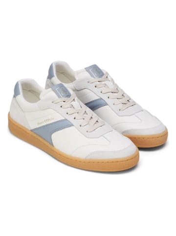 Marc O´Polo Leren sneakers wit/lichtblauw