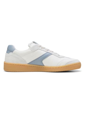 Marc O´Polo Skórzane sneakersy w kolorze biało-błękitnym