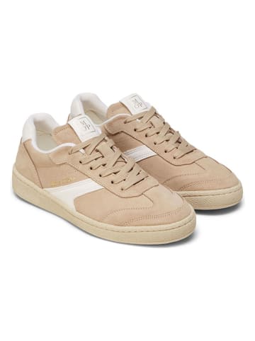 Marc O´Polo Leder-Sneakers in Beige/ Weiß