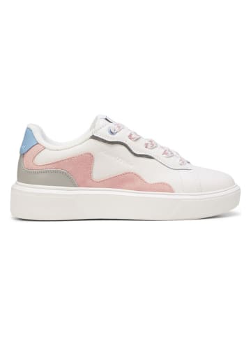 Marc O´Polo Skórzane sneakersy w kolorze kremowym