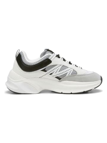 Marc O´Polo Skórzane sneakersy w kolorze biało-szarym