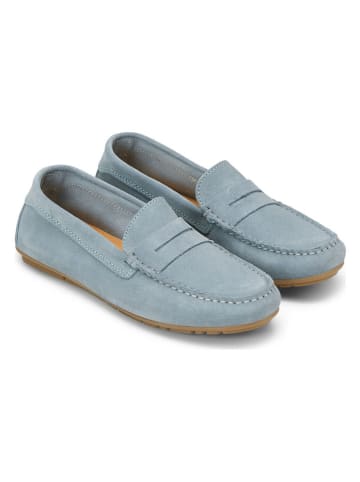 Marc O´Polo Leder-Mokassins in Hellblau