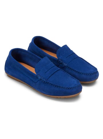 Marc O´Polo Leder-Mokassins in Dunkelblau