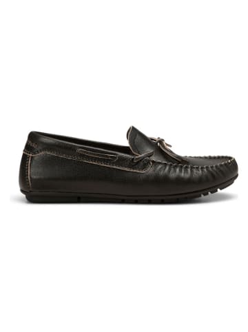 Marc O´Polo Leren mocassins zwart