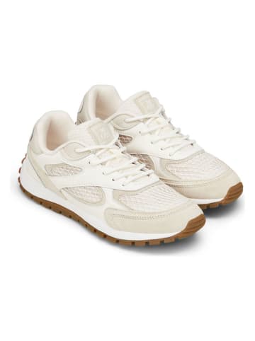 Marc O´Polo Leder-Sneakers in Weiß/ Beige