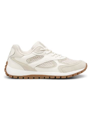 Marc O´Polo Leren sneakers wit/beige