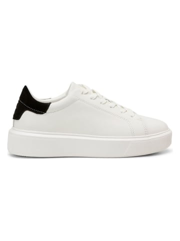 Marc O´Polo Skórzane sneakersy w kolorze biało-czarnym