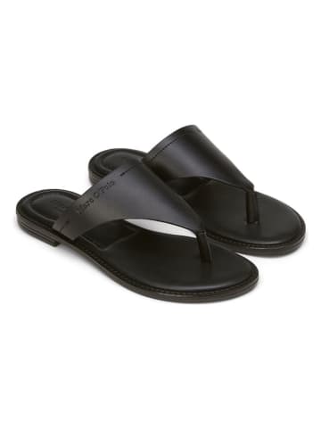 Marc O'Polo Shoes Leren slippers zwart