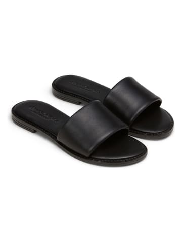 Marc O´Polo Leder-Pantoletten in Schwarz