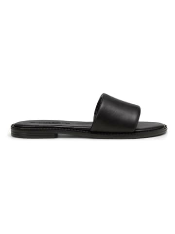 Marc O´Polo Leder-Pantoletten in Schwarz