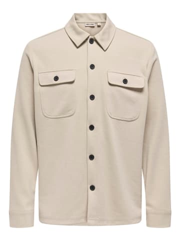 ONLY & SONS Hemdjacke "Newkodyl" in Beige
