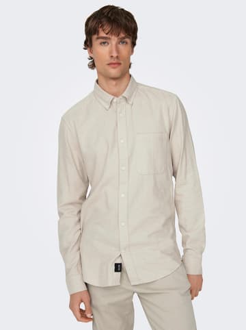 ONLY & SONS Hemd "Gudmund" in Beige