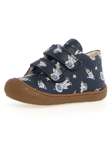 Naturino Leren loopleerschoenen "Cocoon" in donkerblauw