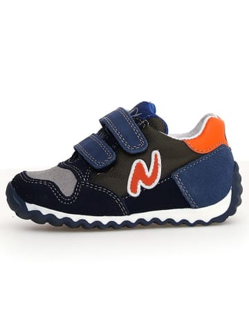 Naturino Leren sneakers "Sammy 2" donkerblauw/oranje