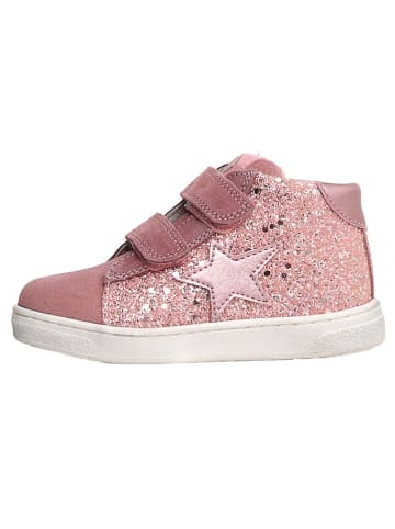 Naturino Leder-Sneakers "Pinn" in Rosa