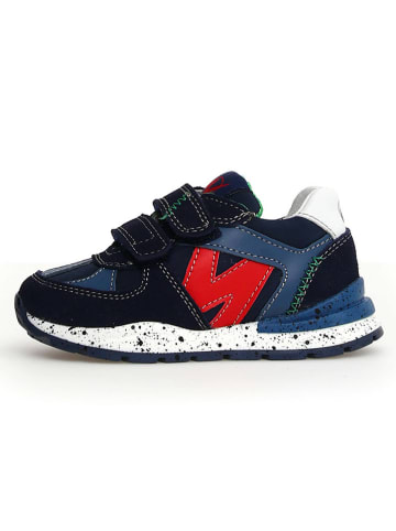 Naturino Skórzane sneakersy "Zimmy" w kolorze granatowym