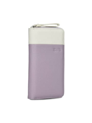 Zwei Geldbörse in Lila/ Weiß - (B)11 x (H)20 x (T)3 cm