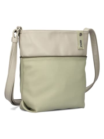 Zwei Umhängetasche in Beige/ Grün - (B)29 x (H)27 x (T)8 cm