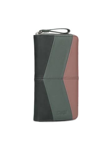 Zwei Geldbörse in Schwarz/ Hellbraun/ Grün - (B)11 x (H)20 x (T)3 cm