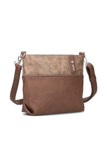 Zwei Umhängetasche in Hellbraun - (B)27 x (H)23 x (T)10 cm