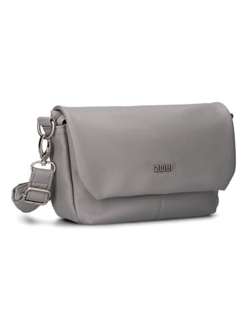Zwei Schoudertas grijs - (B)28 x (H)15 x (D)9 cm
