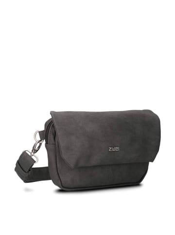 Zwei Schoudertas antraciet - (B)25 x (H)15 x (D)8 cm