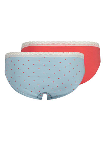 Skiny 2-delige set: slips rood/lichtblauw