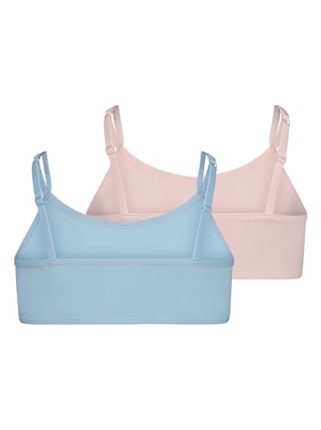 Skiny 2er-Set: Bustiers in Rosa/ Hellblau