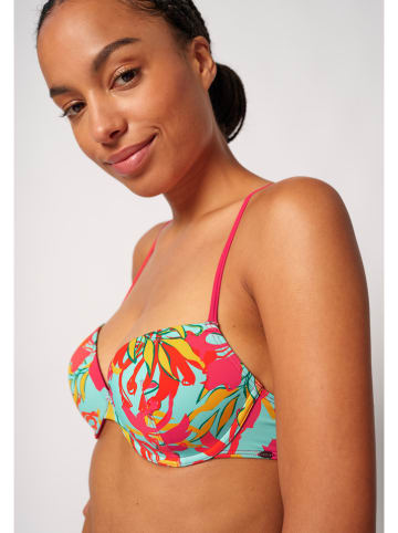 Skiny Bikinitop turquoise/rood