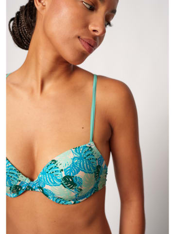 Skiny Biustonosz bikini w kolorze turkusowo-niebieskim
