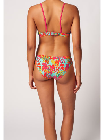Skiny Bikinislip turquoise/rood
