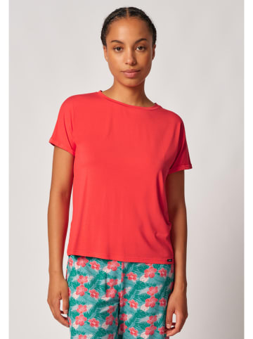 Skiny Pyjama-Oberteil in Rot