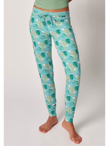 Skiny Pyjama-Hose in Türkis
