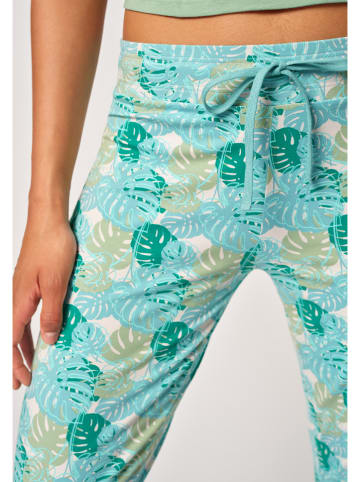 Skiny Pyjama-Hose in Türkis
