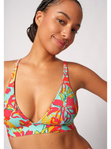 Skiny Biustonosz bikini w kolorze turkusowo-czerwonym
