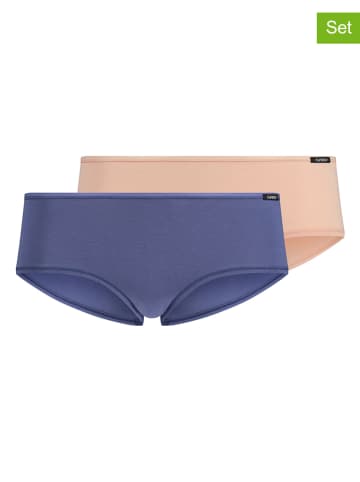Skiny 2er-Set: Pantys in Blau/ Beige